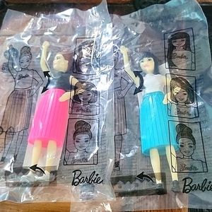 Barbie toys Lot of two Burger King Kids meal toys December 2021 thru March 2022